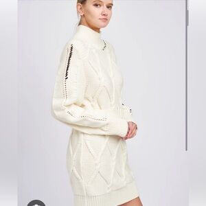 Anthropologie En Saison Lena Mini Sweater Dress Size M